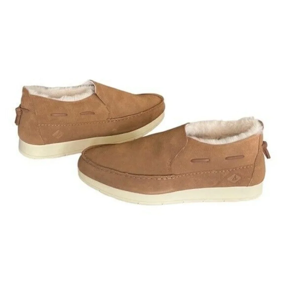 SPERRY Moc Sider Base Core Shoe Tan Suede Men’s Size 11.5 NEW